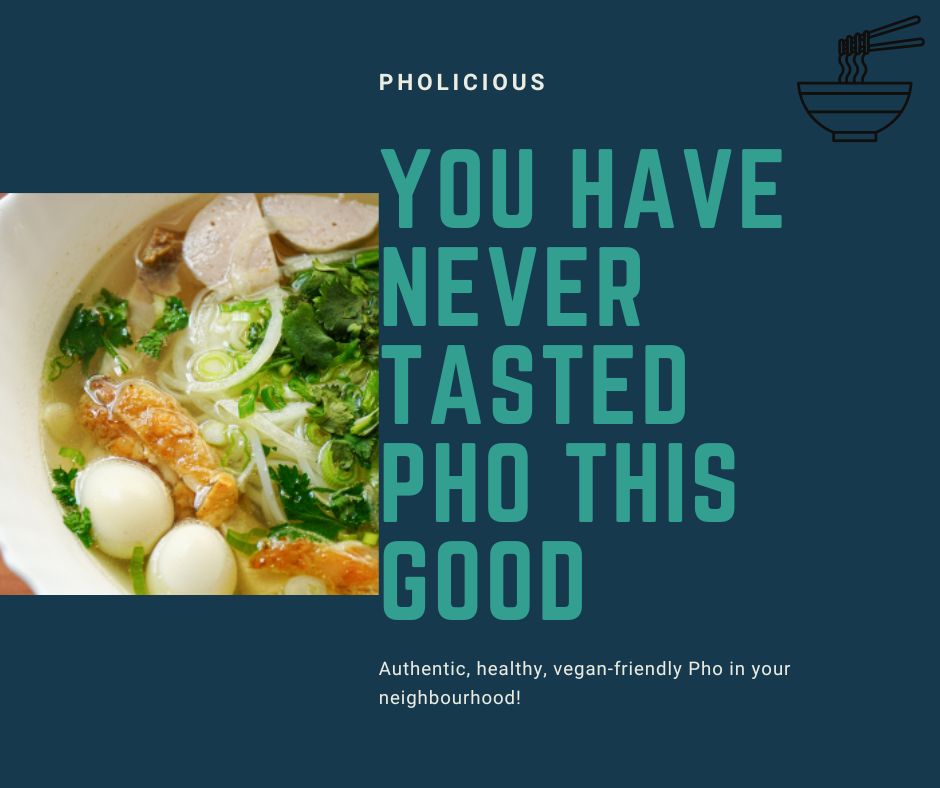 an ad for pho